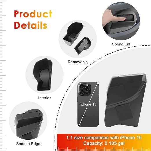 for 2024 Toyota Prius Trash Can for 2023-2025 Toyota Prius/Prius Prime Small Car Trash Bin Prius Left Side Front Door Mini Trash Garbage Bin w/Lid for Toyota Prius Accessories (Prius Left Side)
