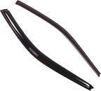 WD2-224 Dark Smoke 2 Pcs Set Window Visor (Outside Mount) Deflector Rain Guard Compatible with 1996-2000 Honda Civic Coupe/Hatchback