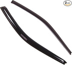 Outside Mount Window Vent Visors Rain Guards Compatible with Honda Civic Coupe/HB 1996-2000 | Side Window Wind Deflectors Rain Shields | Smoke Tinted, 2 Pcs Set, DGWV-224