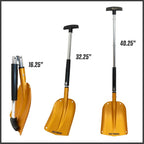 3-in-1 Emergency Shovel for Car or Truck, Foldable with Ice Scraper, Ice Brush, Compact Storage for Vehicle or Hiking, Use in Snow, Dirt, Ice, or Gravel