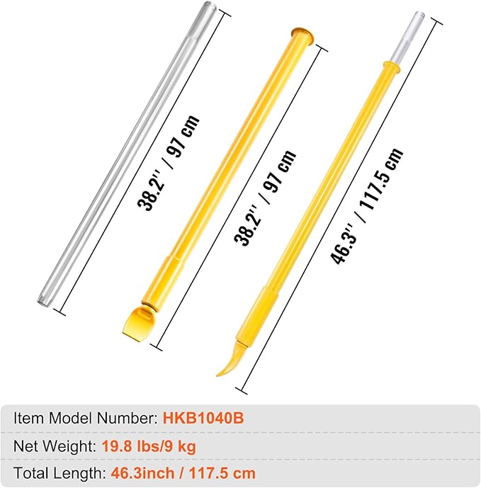 Tire Bead Breaker Slide Hammer, 46.3" Length Heavy Duty Steel Tire Bead Breaker, Portable Tire Changing Sliding Impact for Car Truck Trailer Tire Removal