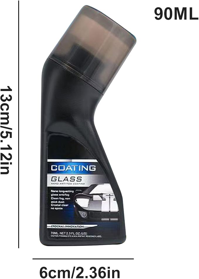 Car Glass Anti-Fog Agent - 90ml Auto Windshield Waterproof Defogging Agent, Highly Efficient Car Care Tool for RV, Small Cars, Sedan, Truck, SUV, Fog-Resistant Windshield for Clear Driving