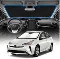 for Toyota Prius Windshield Sun Shade Cover - Custom Fit for Prius Accessories 2016-2022 Foldable Sunshade UV Protection & Heat Shield Sun Visor Accessories