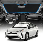 for Toyota Prius Windshield Sun Shade Cover - Custom Fit for Prius Accessories 2016-2022 Foldable Sunshade UV Protection & Heat Shield Sun Visor Accessories