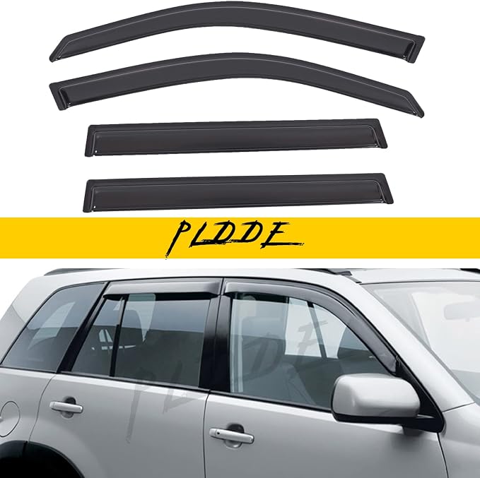 Rain Guards Compatible with 2003 2004 2005 2006 2007 2008 Pilot Side Window Visor Wind Deflector Vent Visors Car Accessories Tape-On 4pcs