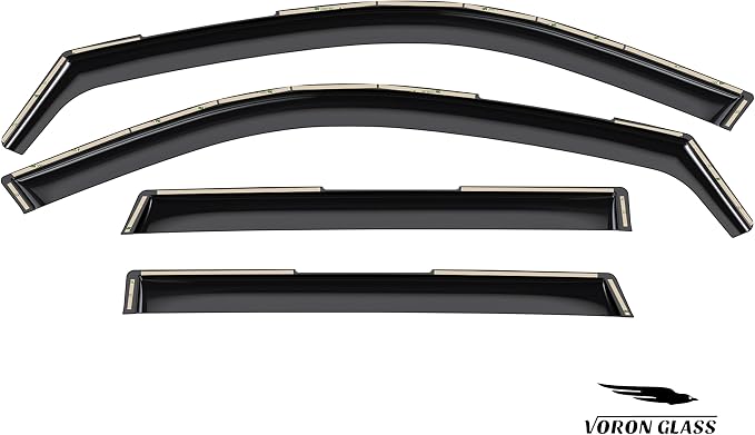 Voron Glass in-Channel Extra Durable Rain Guards for Hyundai Palisade 2020-2025, Window Deflectors, Vent Window Visors, 4 Pieces - 200927