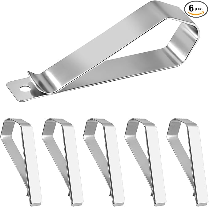 6Pcs Car Sun Visor Photo Frames, Visor Clips for Cars DIY Sunshade Photo Frame Clip Stainless Steel Material, Not Easy to Damage Strong Hold Accessory for Car, Home & Office