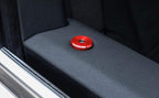 4pcs Sports Red Aluminum Decorative Door Lock Indicator Light Cap Covers Compatible with Porsche Cayenne Panamera Macan
