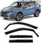 2019-2024 in-Channel Rain Guards for Subaru Forester Side Window Visor Deflectors, SK Premium Sport Limited Touring, Durable Tinted Vent Shades 2020 2021 2022 2023