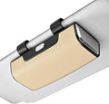 Car Sunglasses Holder for Sun Visor, Button Leather Eyeglass Hanger and Interior Storage Box