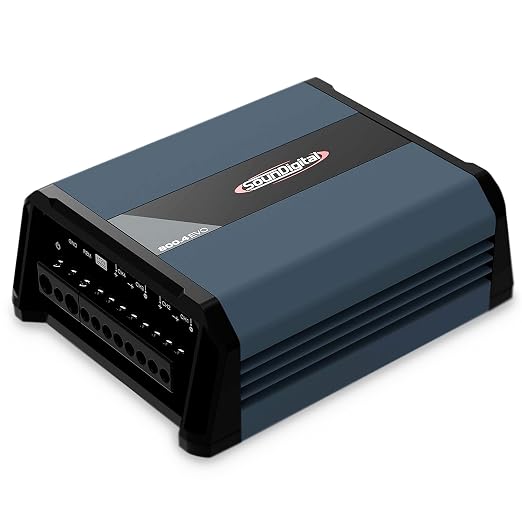 Car Full Range Amplifier 800 - 4 Channels 800 Watts RMS 4 Ohm - Compact Size - Professional Quality - 2025 Best Performance Award