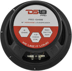 PRO-GM8B Loudspeaker - 8", Midrange, Red Aluminum Bullet, 580W Max, 190W RMS, 8 Ohms - Premium Quality Audio Door Speakers for Car or Truck Stereo Sound System (1 Speaker)