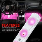 Pink LED Truck Bed Light Kits with On/Off Switch, for Pickup Exterior Interior Rock Neon Lights, Footwells, Running Boards, Cargo, Underglow, Tonneau Cover, Rail Lighting - 8 PCs