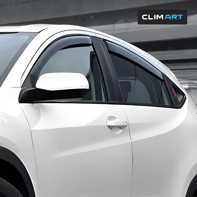 in-Channel Incredibly Durable Rain Guards Compatible with Honda HR-V 2016-2022, Original Window Deflectors, Vent Window Visors, Vent Deflector, 4 pcs. - 616074
