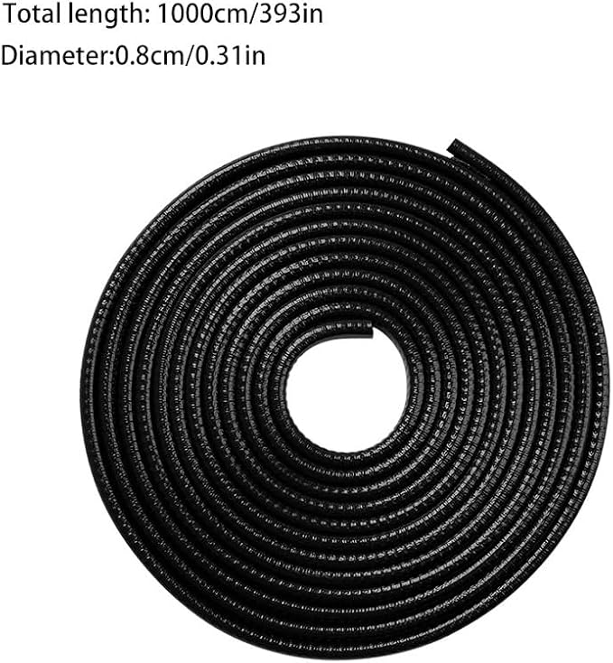 Car Door Edge Guards Rubber U Shape Edge Trim Seal Strips Protector Car Door Edge Protection for Car Auto Vehicle 10M