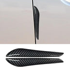 Craedli 2PCS Car Door Edge Guards, Anti-Scratch Car Door Protector, Universal Self-Adhesive Auto Side Door Anti-Collision Trim Strips, Exterior Rearview Bumper Protective Sticker for Cars(CarbonFiber)