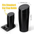 Car Trash Can, 2 Pack Leakproof Mini Garbage Bin with Lid, 40 Bags | Leakproof, Mini, Garbage Bin with Lid