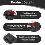 Car Trash Can with Lid, Leakproof Mini Garbage Bin for Car – Compact Design with Self-Closing Lid, Waterproof & Easy to Clean, Includes Trash Bags for Door Pocket, Cup Holder, or Office Desk (1)