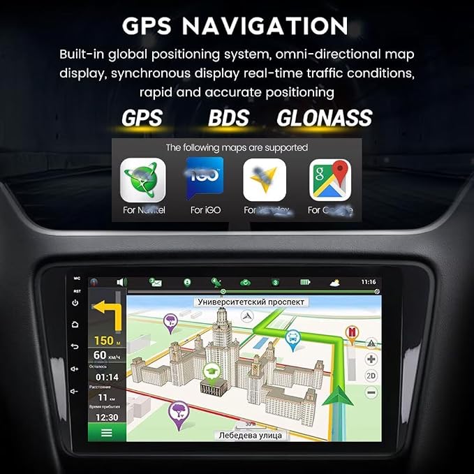 5GWiFi Upgrade Car Stereo Radio for Scion tC 2011 2012 2013 2014 2015 2016 - 8-Core Wireless Car-Play Android Auto GPS Navi - 2GB RAM 32GB ROM 9 Inch Touchscreen Blue-Tooth RDS FM AM DSP