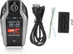 Key Cover LCD Universal Smart Fob,Keyless Entry and Remote Control Universal TK800+ LCD Touch Sn Smart Key Remote Keyless Entry for All Start Stop Engine Button Red(Silver)