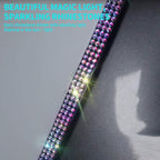 Door Edge Anti-Scratch Sticker Door Crash Bumper Crystal Bling Protection Tape Rubber Strip Sticker,Car Door Protector,Car Door Guard,Car Door Protection,90cm/35.4" Each One,4Pack/Set,Multicolor