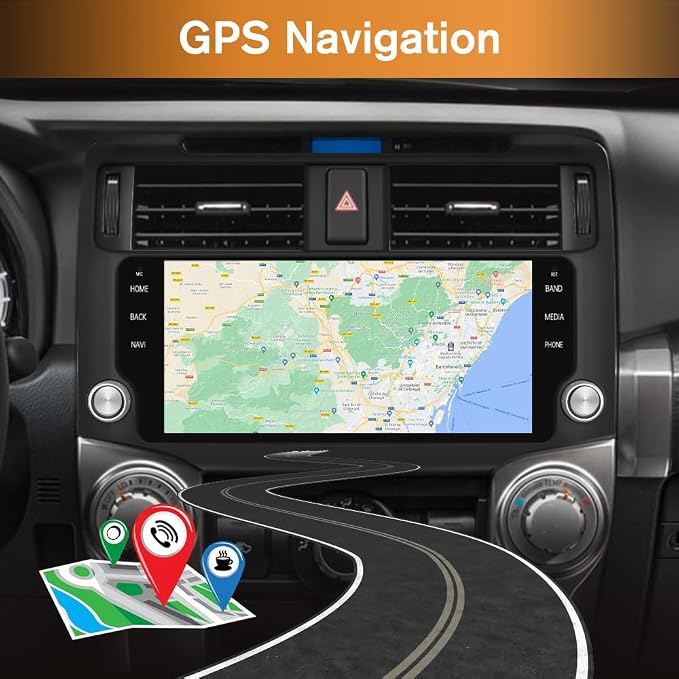 Car Radio Stereo Android 13 for Toyota 4runner 2010-2022 with GPS Navigation CarPlay Android Auto