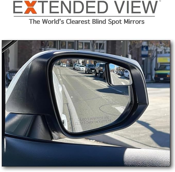 Custom Blind Spot Mirrors- Compatible with 2019-2025 Toyota Rav4 | blind spot mirrors compatible with 5th Generation Rav4 factory mirrors | 2 Piece Set (Left & Right)