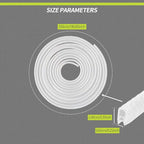 16.4FT(5M) Car Door Edge Guards, Car Door Protector, Rubber U Shape Car Trim Door Protectors Seal, Car Exterior Accessories Aluminum Boat Edge Trim Guards No Glue Required for Cars (White)