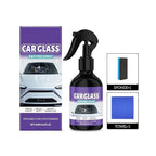 Windshield Anti Fog - 100ml Glass Defogger Spray with Sponge Towel, Window Glass Cleaner with Clear Vision Formula, Automotive Motorcycle Vehicle Truck Interior Protection, Goggles Mirror