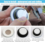 Rectangle Blind Spot Car Mirror - 2" Frameless HD Glass Convex Mirror - 360 Degree Wide Angle Rear View Mirror Side Mirror with Adjustable Stick for Car SUV Truck (Rectangle/2PCS)