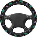 sea Turtle Neoprene Steering Wheel Cover for Men Women Anti-Slip Elastic Steering Wheel Protective Cover 15in Universal Car Accessories Fit Cars, SUVs, Auto