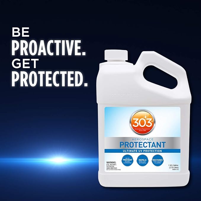 Aerospace Protectant – UV Protection – Repels Dust, Dirt, & Staining – Smooth Matte Finish – Restores Like-New Appearance – 128 Fl. Oz. (30320-4PK)