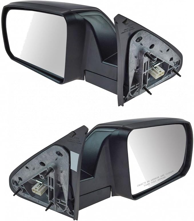 2 Piece Driver and Passenger Side Mirror Assembly Set Electric Adjustment Heated No Memory Black Compatible with 2014-2017 Toyota Tundra TO1320340 TO1321340