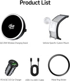 Qi2.2 25W Wireless Charger Car Phone Mount for BMW 2/3/4 Series 2022-2024 | 3 Series 19-25,4 Series/i4 21-24, Magsafe Accessories Fast Charging Magnetic Cell Phone Holder Compatible with iPhone Android