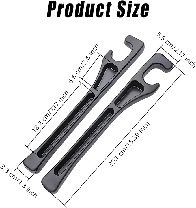 Car Seat Gap Filler 2 Pack, Universal Car Seat Gap Filler Organizer Anti-Drop with Storage, for Auto SUV Truck Interior Accessories, Black