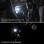 Car Interior Atmosphere Lamp, Plug-In USB Interface LED Vehicle Ambient Lighting Kit, Portable Mini Automotive Night Light Decoration Accessories, Universal for SUV, Sedan, Truck (White)
