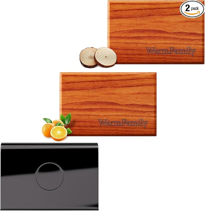 Car Air Freshener - The Original Wood Air Freshener, Long Lasting Odor Eliminator for Cars, Trucks & SUVs, Eco Friendly Vehicle Scent Diffuser, 2 Pack Scent Refill （Pine-Grove）CLIP INCLUDED