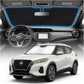 for Nissan Kicks Sun Shade Windshield Cover - Custom Fit Kicks Accessories 2025 2026 Sunshade Foldable UV Protection & Heat Shield Sun Visor Accessories