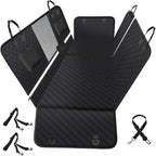 6 in 1 Car Seat Cover for Back Seat, 60/40 Split, 100% Waterproof with Mesh Window, Scratch Prevent Anti-slip Dog Hammock, Large