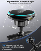 15W Charging for Hyundai Ioniq 5/Ioniq 9 Phone Mount, Magnetically Attaches to Metal Dashboard Phone Holder for 2022-2025 Ioniq5 2026 Ioniq 9, 2024-2025 Sonata Kona & 2025-2026 Tucson