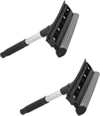 2 Pack Squeegee for Car Window Cleaning and Windshield Washing Standard Window Squeegee Cleaner Tool Windshield Cleaning Squeegee with Scrubber for Multiple Applications