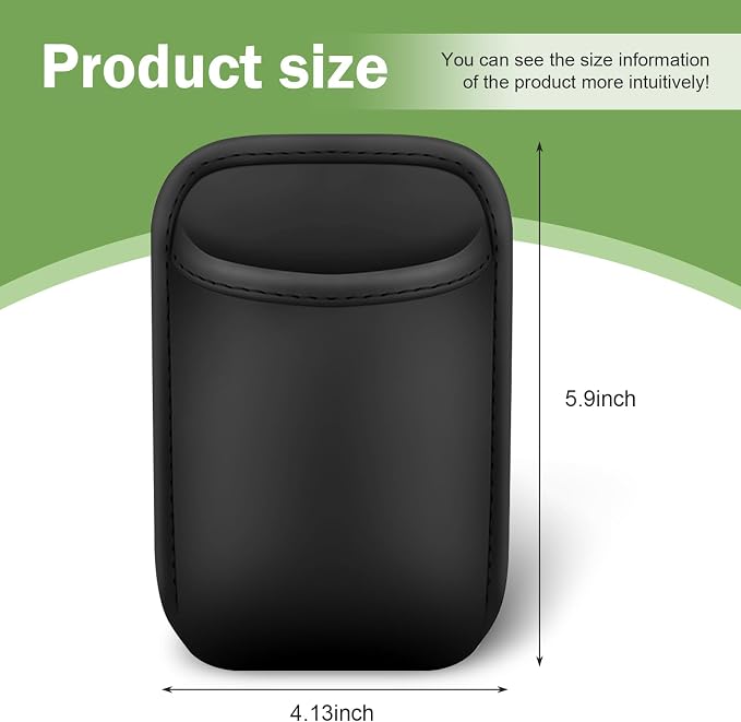 Car Seat Side Storage Pouch, Automotive Interior Phone Holder Organizer, Vehicle Gap Storage Bag for Small Items, Universal for Most Cars (Black)
