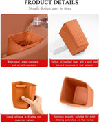Car Interior Storage Box, Black Silicone Door Side Organizer with Umbrella Holder and Trash Can, Vehicle Accessory (Orange)