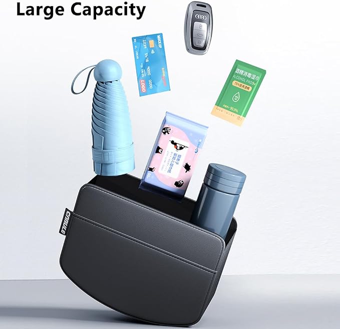 2Pcs Multifunctional Car Storage Box,Trash Can, Auto Door Side Organizer,Large Capacity Storage Bag,Foldable Back Seat Storage Pocket, Car Accessories Organizer Box(Style B)