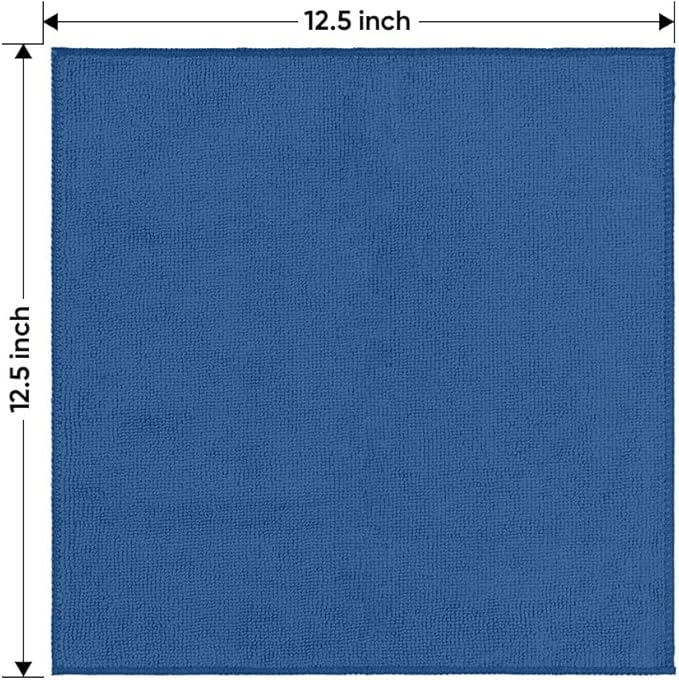 Lake Green Microfiber Cleaning Cloth 12 Pack 12.5 x 12.5 inch Microfiber Towels for Cars Ultra Absorbent Car Washing Cloth Lint Free Streak Free Cleaning Rags for Car, Kitchen Window