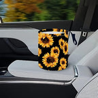Portable Reusable Waterproof Car Trash Bin, Multipurpose Vehicle Organizer, Road Trip Essentials (sunflower2)