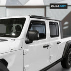 in-Channel Incredibly Durable Rain Guards for Jeep Gladiator 2020-2026,Original Window Deflectors,Vent Deflector,Vent Window Visors,Truck Accessories,4pcs-620202