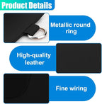 YoRise Car Air Vent Storage Bag, PU Leather Auto Hanging Storage Pouch with Hook, Portable Car Console Organizer, Vehicle Dashboard Organizer Accessories for Key, Cell Phone, Coin, Sunglasses (Black)