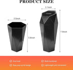 Car Trash Can with Lid, Diamond Design Leakproof Vehicle Cup Holder Garbage Can, Waterproof Trash Bin Mini Portable Garbage Organizer for Cars Homes Offices Bedrooms (Carbon Fiber)