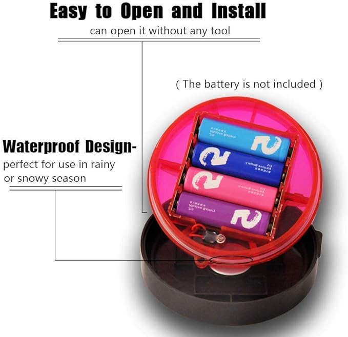 Roadside Flashing Flares Safety Warning Light Emergency LED Strobe Light with Magnetic Base Vehicle and Marine (Amber)